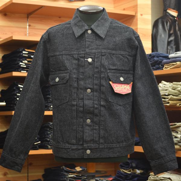 SUGAR CANE (シュガーケーン) 14.25oz BLACK DENIM JACKET 1953 MODEL