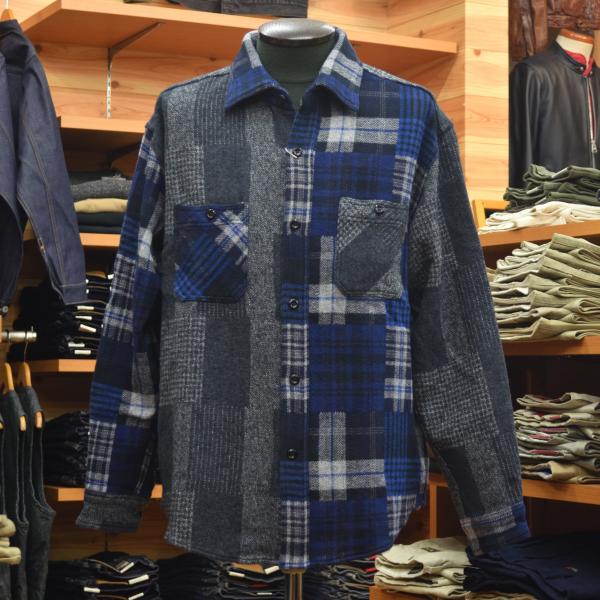 SUGAR CANE (シュガーケーン) TWEED PATCHWORK PLAID × GRADATION