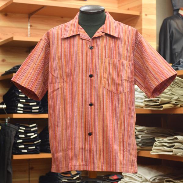 SUGAR CANE (シュガーケーン) MULTI STRIPE S/S OPEN SHIRT SC39520