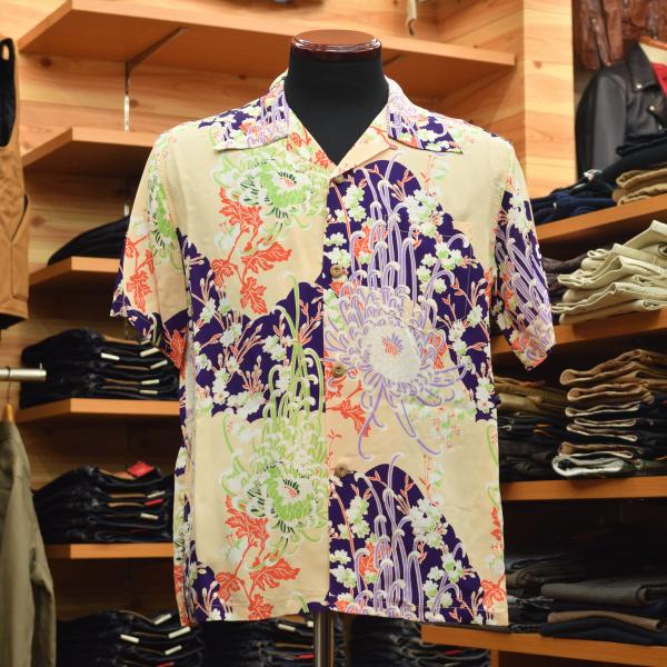 SUN SURF サンサーフ トップス L ベージュ メンズ m-s-sato_ss38793bei