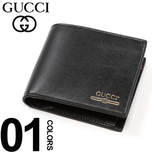 人気モデル Gucci ゴールドロゴ Gcya0g 財布 ファッション小物 財布 グッチ メンズファッション 二つ折り レザー レザー メンズショップサカゼン