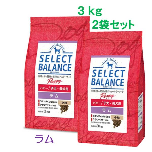 セレクトバランス　パピー　ラム　3kg×2袋 SELECT BALANCE セレクトバランス パピー ラム 小粒 子犬・母犬
