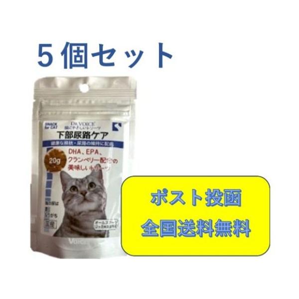 猫にやさしいトリーツ　下部尿路ケア　20ｇ×５個セット　Dr.VOICE