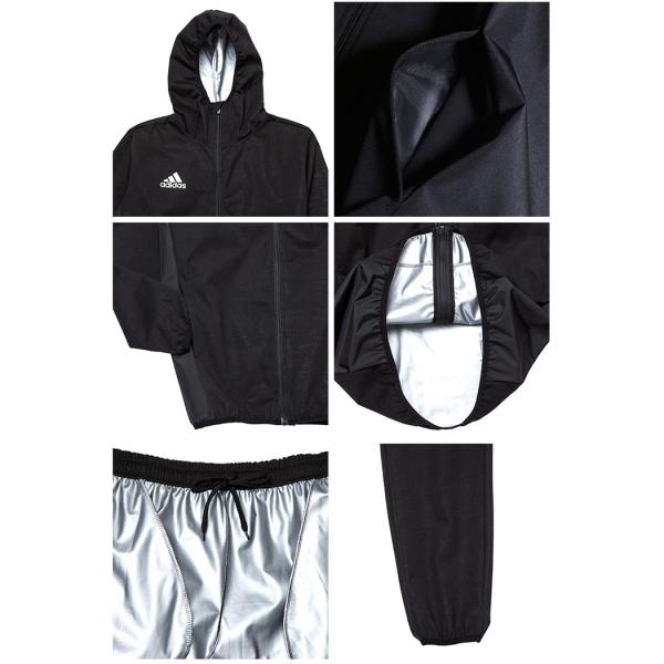 Adidas サウナスーツ シルバーハイロン 上下セット アディダス 減量 ダイエット ボクササイズ フィットネス トレーニング ウェア 送料無料 Buyee 日本代购平台 产品购物网站大全 Buyee一站式代购 Bot Online