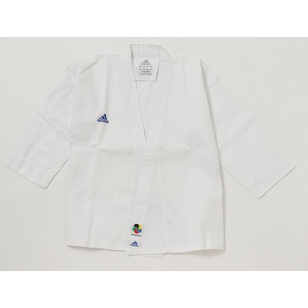 Jglobe Adidas 空手衣evolution Wkf公認空手着エボリューションppver 上下セット 白帯付き アディダス道着胴衣空手 練習軽量子供薄手組手送料無料