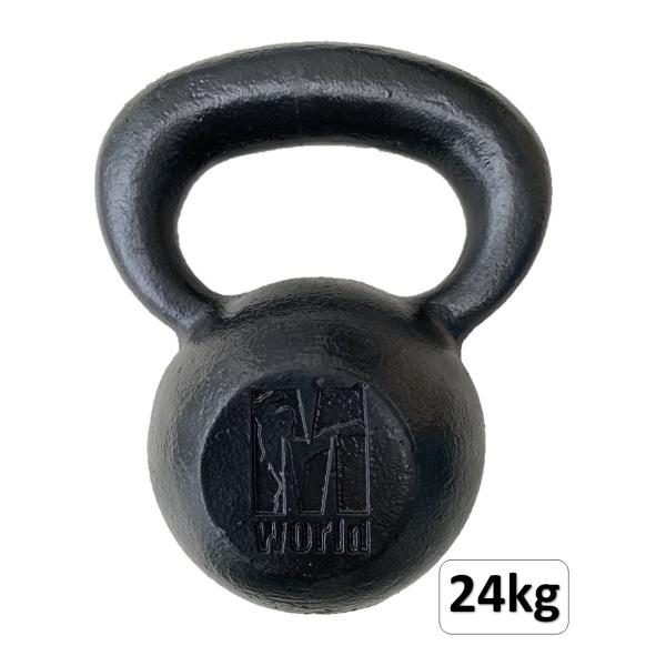 【新品】 ケトルベル 24kg 1個 ブラック k5 m-world_kb-24