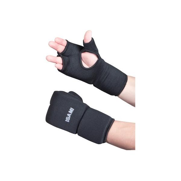 オススメ品！手首もカバーできる拳サポーター。ナックル部分だけでなく親指、手首にもスポンジが入った空手用の拳サポーターです。《参考サイズ》XS　：丈21cm、ナックル幅7cmS   ：丈22cm、ナックル幅8cmM   ：丈23cm、ナックル...