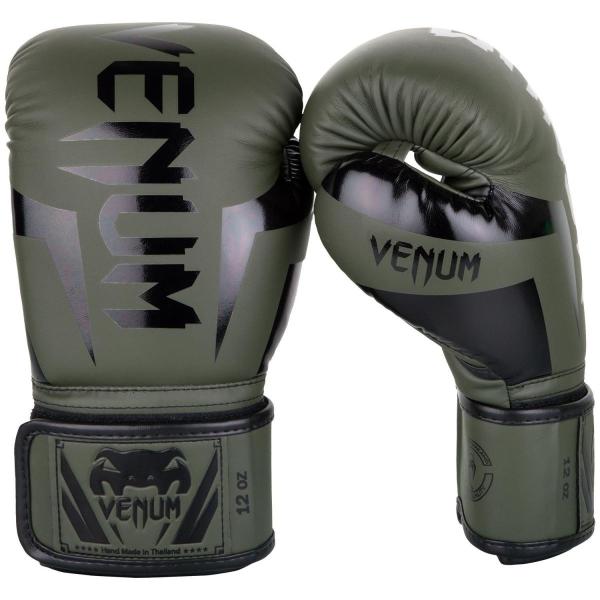 VENUM ボクシング グローブ ELITE BOXING GLOVES （カーキ×ブラック