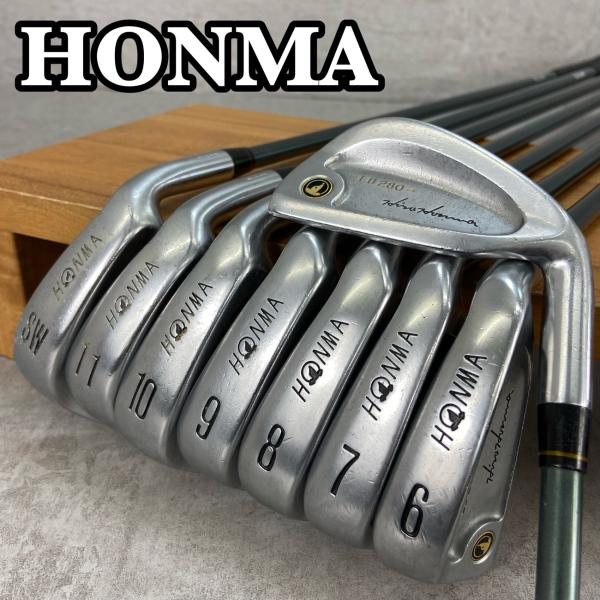 本間ゴルフ - HONMA　ホンマ　LB280　黒七宝　レディースゴルフ　アイアン8本セット　カーボン　L　右利き用　ハーフキャビティー HONMA ホンマ LB280 黒七宝 レディースゴルフ アイアン8本セット