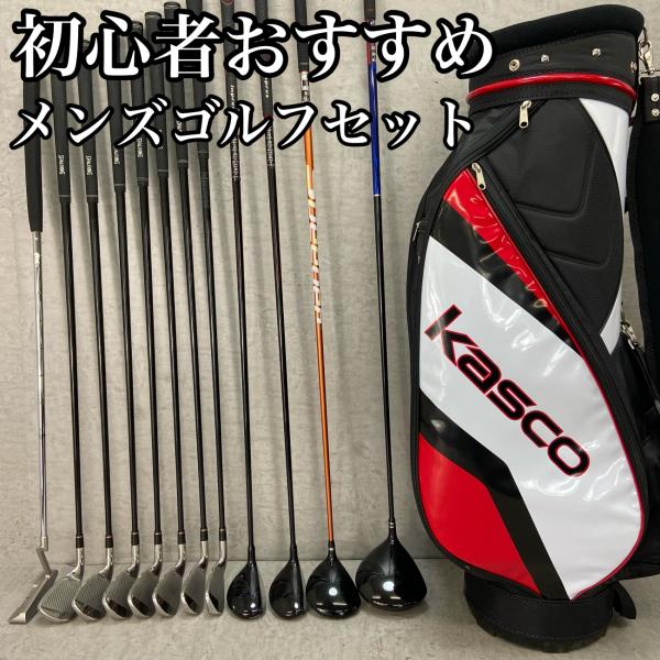 PRGR - PRGR　Kasco　メンズゴルフ12本セット　右利き用　キャディバッグ　初心者おすすめ　入門用　プロギア　キャスコ PRGR Kasco メンズゴルフ12本セット 右利き用 キャディバッグ