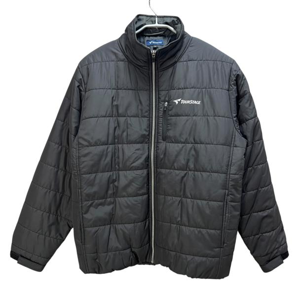 ツアーステージ メンズゴルフウェア 中綿ジャケット L ブラック 黒