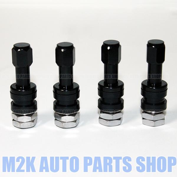 インパルシブ エアバルブ エアーバルブ ブラック 4個 軽量 レーシング 内締め