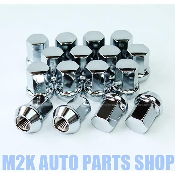 ホイールナット メッキ P1.25 17HEX 16個 袋ナット M12 国産車 マーチ