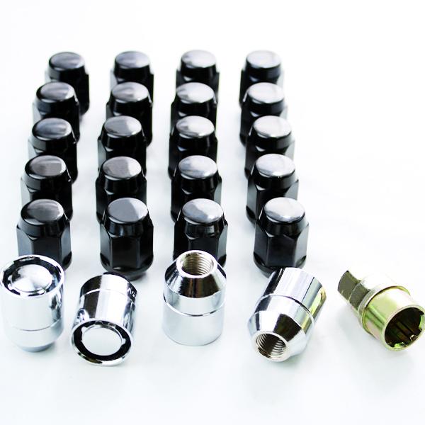 ロックナット 24個 set ホイールナット ブラック MTロック リング