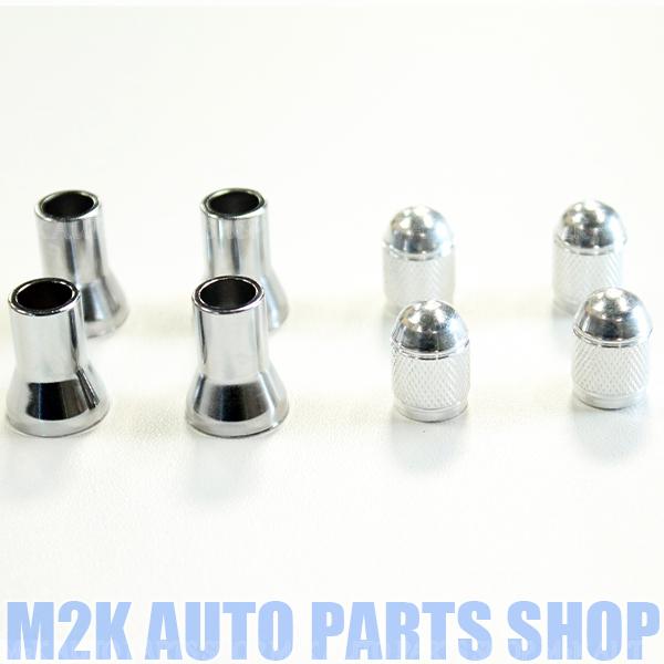 エアバルブ TR413 用 スリーブ メッキ 砲弾 キャップ シルバー 4