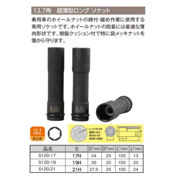 tiptop（ティップトップ） 超薄型 ホイールナットソケット 17HEX 19HEX