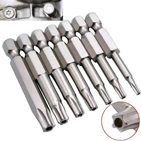 トルクスビット ドライバービット マグネット スプライン 1/4 トルクス 星型 花型 ネジ外し スタッドボルト エンジンカバー ドリルビット ネジ エンジン エキマニ フロントパイプ タービン エンジンカバー エンジンヘッド ボルト HD...