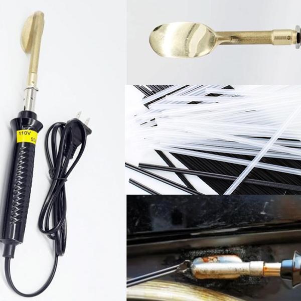 プラスチック溶接用 板金 ＤIY ツール溶接機1台+溶接芯黒10本+白10本 セットの販売ですプラスチック製エアロやプラスチック製品などの補修にピッタリプラスチックヒートガン補修チップ用プラスチック溶接機 別タイプ【https://stor...