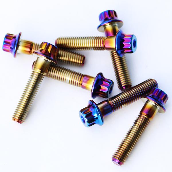 ピアスボルト レッド　M7 リバレル　BBS OZ WORK 等 ピアスボルト 25個 M7 32mm リムボルト ホイール リバレル ネオ