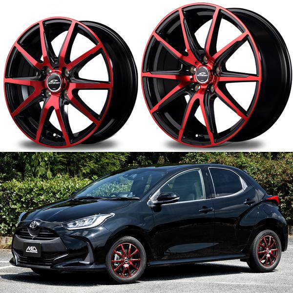 業販 軽トラ タイヤ ホイール セット 4本 12インチ DR-02 レッドクリア 