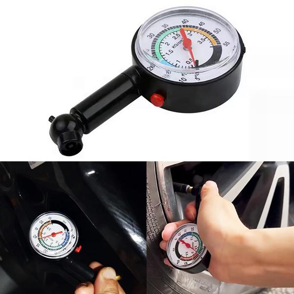 業界愛用！定番商品です！乗用車からトラックまで!コンパクト エアーゲージ 空気圧点検 大事ですヨ！【仕様】見やすい/持ち運び/常備しやすい - コンパクトメーターPSI :  0 〜 50 psiBAR : 0 〜 3.5 barエアー注入...