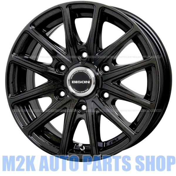 ハイエース200系 BISON 15×6J 美品アルミホイール タイヤ付き 4本 HOT STUFF 1本 200系 ハイエース 15×6.0J +33 6/139.7 BISON BN