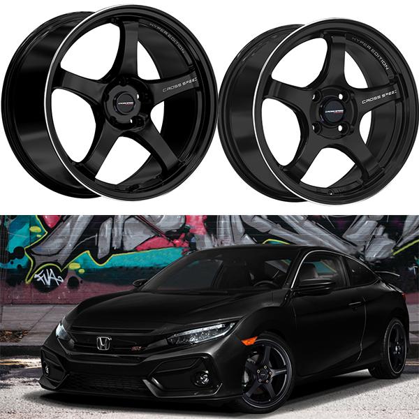 HOT STUFF（ホットスタッフ） 18インチ CR5 9.5J+45 5H-100 ブラック