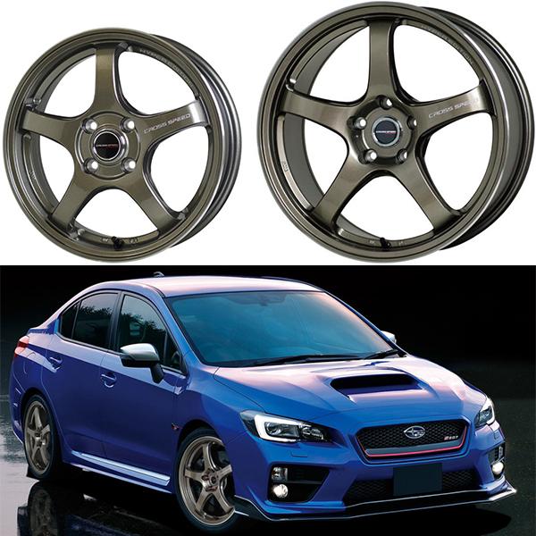 HOT STUFF 17インチ CR5 7.5J+40 5H-100 ブロンズ 軽量 ホイール