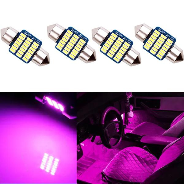 ルーム球 T10 31mm 4個 21smd LED フェストン球 カプセル ルームランプ