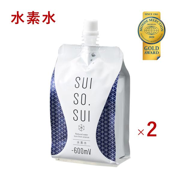 水素水 モンドセレクション受賞 軟水 高濃度 水 国産 パウチ H2 SUISO