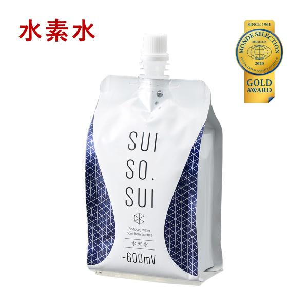 水素水 SUISO.SUI h-600mV 330ml 1本 高濃度水素水 軟水 日本製