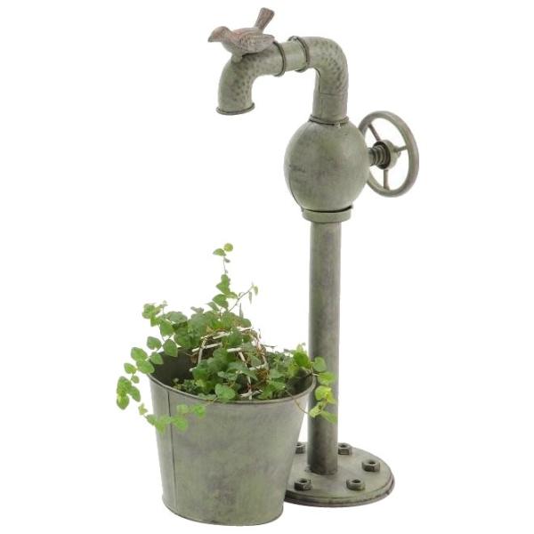 ガーデニンググッズ アンティーク風 バードポンプ プランター Ds3524 Bluemoonsmokeshops Com