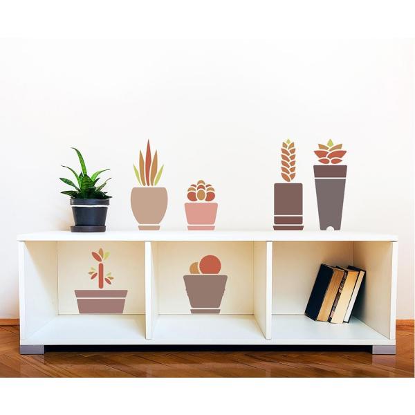 東京ステッカー ウォールステッカー 転写式 多肉植物 レッド Lサイズ Ts 0024 Bl