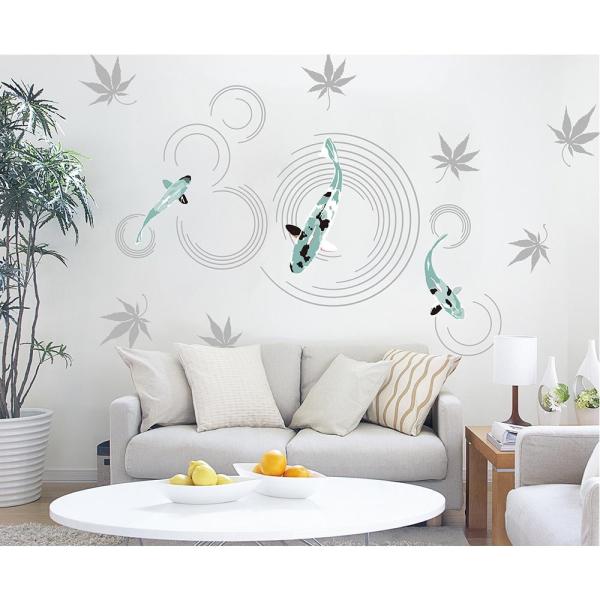 東京ステッカー ウォールステッカー タイムセール 転写式 錦鯉 瓶覗 Ts 0031 Em Mサイズ