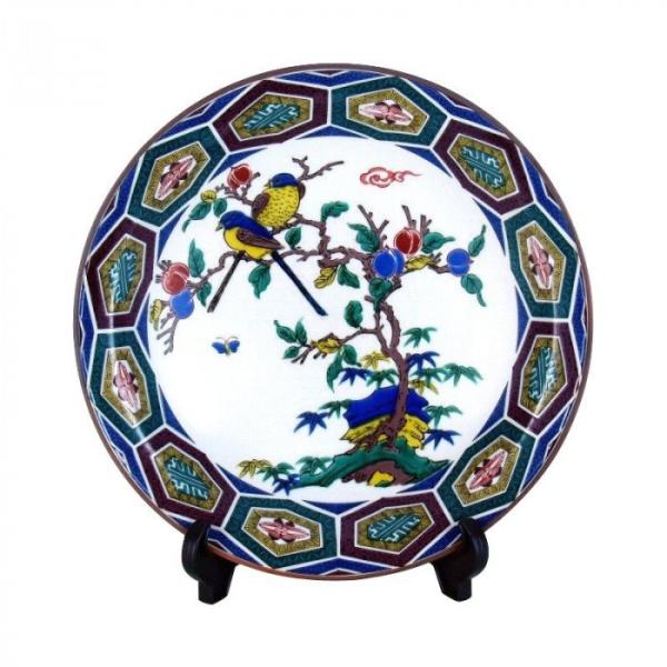 九谷焼 10号飾皿 小紋古九谷花鳥 N158 05 Oguiaurbano Com Br