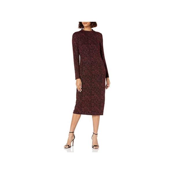 ブランド買蔵 レディース ナインウエスト ドレス Pwkx Sleeve Midi Long Dress Black Red 買取 通販 Ventures Com My