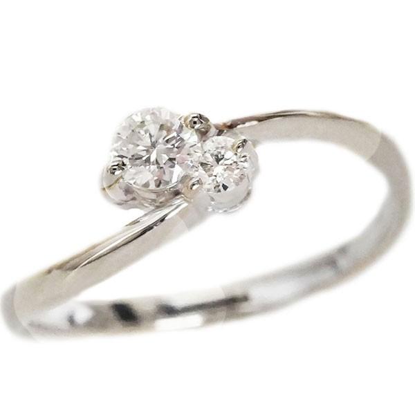 プラチナ ダイヤモンド 婚約指輪 0.13ct 2石 婚約指輪 VSクラス ファッション Pt900 指輪 ダイヤ 0.13ct エンゲージ