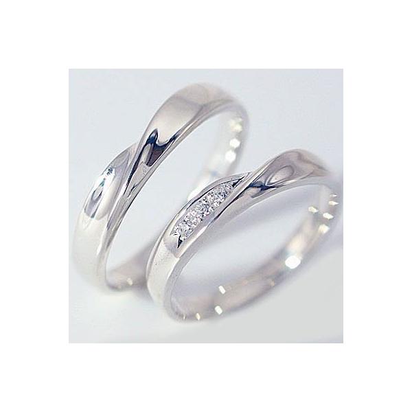 プラチナ ダイヤモンド 結婚指輪 ペアリング マリッジリング 2本セット Pt900 ダイヤ 0.03ct｜ma38