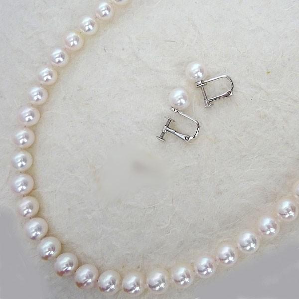 鑑別書付］sv 花珠アコヤ真珠ネックレスピアスセットテリ最強