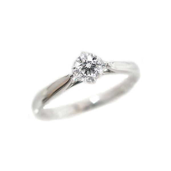 鑑定書付 ダイヤモンド プラチナ 一粒 ダイヤ 0.3ct G-SI2-Good