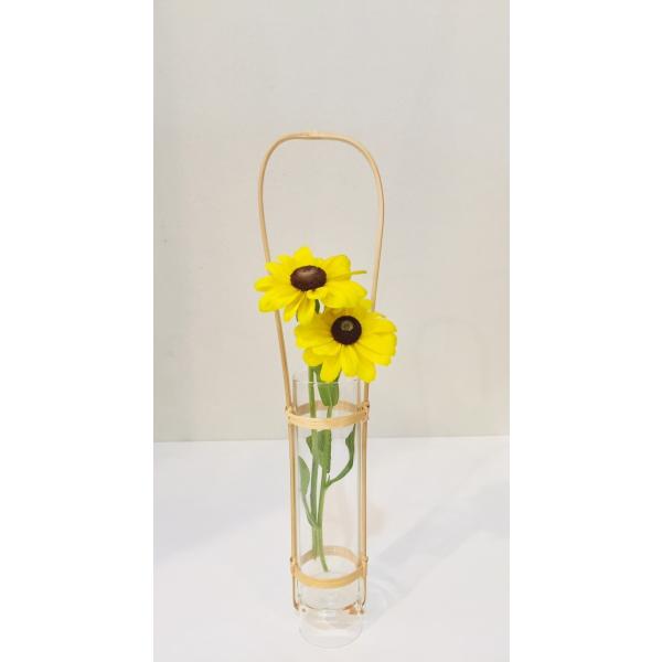 竹製小物入れと竹製花器 maaoyama_126-25