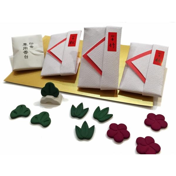 花京香 松竹梅 印香揃え 畳紙入 山田松香木店 : MA by So Shi Te