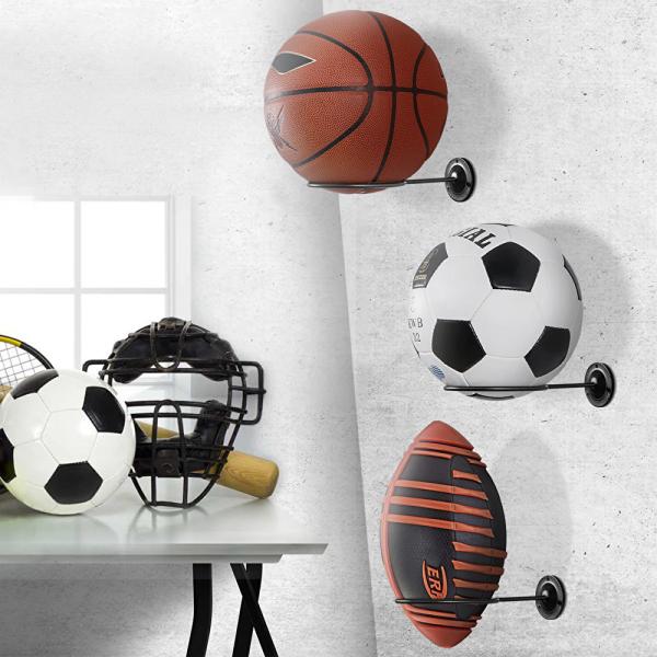 ボールホルダー ディスプレイ ラック 壁掛け ボール収納 バスケットボール サッカーボール インテリア 2個セット  :tb6569:マビカラ-!店 通販 