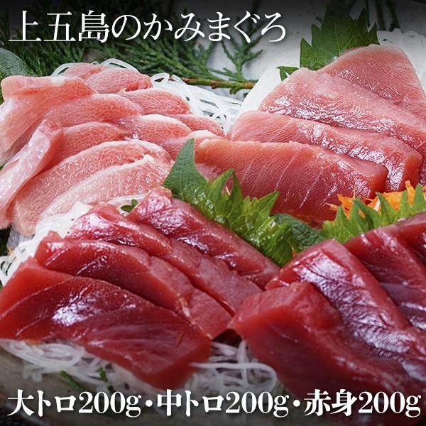 マグロ マグロ刺身 まぐろ 上五島の生本まぐろ かみまぐろ 産地直送 マグロ 大トロ 200g 中トロ 200g 赤身 200g セット お取り寄せグルメ 海鮮 お酒と食品の専門店 まぼろし屋 通販 Paypayモール