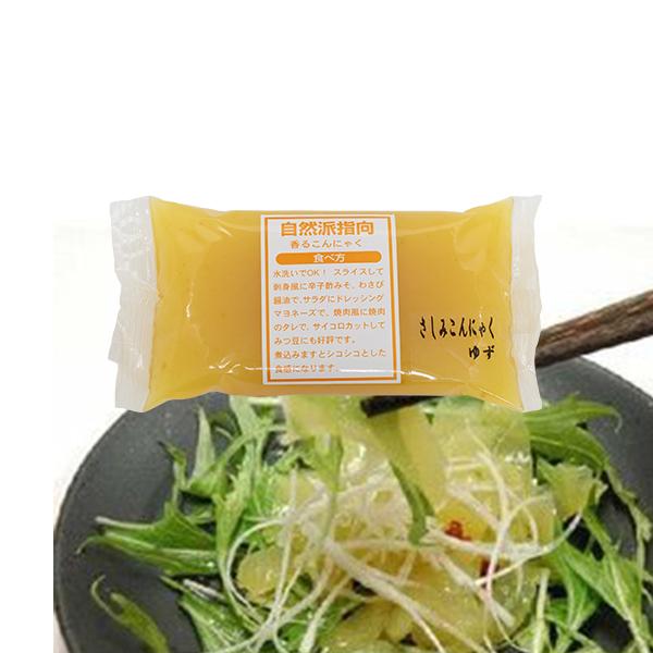 刺身こんにゃく ゆず香 内容量150g 柚子風味の刺身蒟蒻 低カロリー 低糖質 サラダ蒟蒻 コンニャク ダイエットに お酒と食品の専門店 まぼろし屋 通販 Paypayモール