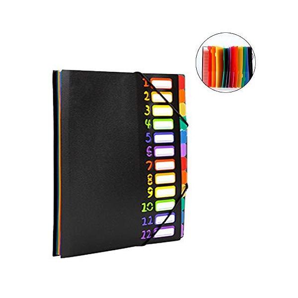 Empireo ドキュメントファイル 24ポケット ファイル 書類 整理 付箋付き 持ち運び ケース 収納 かわいい カラフル おしゃれ 黒の価格と最安値 おすすめ通販を激安で