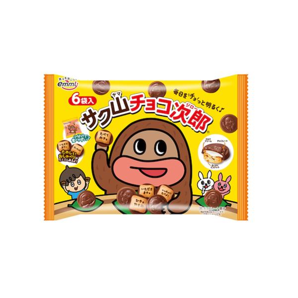 正栄デリシィ サク山チョコ次郎 ファミリーパック 96g サク山チョコ次郎 チョコビスケット ファミリーパック