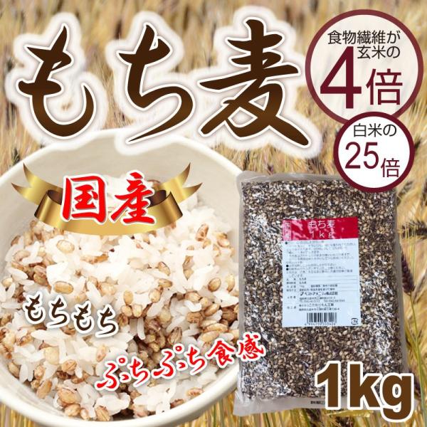 29年度産 国産 もち麦 1kg ベストアメニティ こだわりもん工房 もち