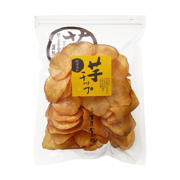 芋屋金次郎 紅はるか芋チップ 120g×1個 芋チップス さつまいも お菓子 紅はるか 芋菓子