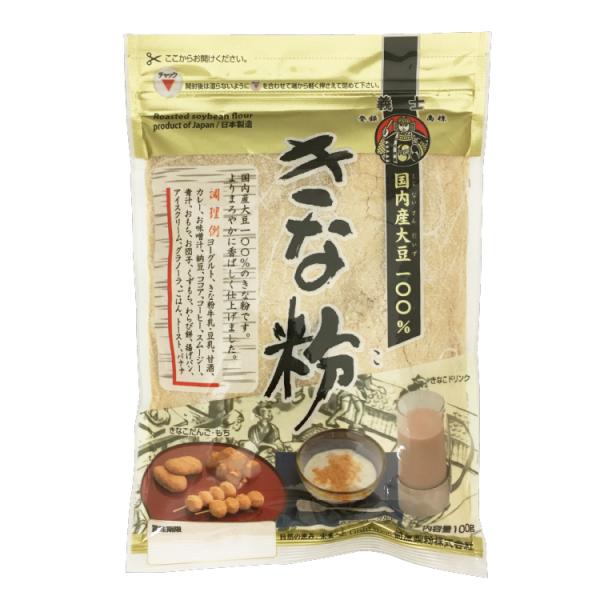 前原製粉 国内産大豆 100%きな粉 100g×1個 きなこ 大豆 和菓子 トッピング 健康 餅 製菓材料